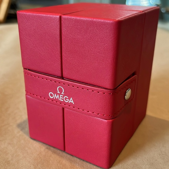 Omega Leather Single Watch Travel Case Authentic From Omega Boutique - Picture 1 of 6